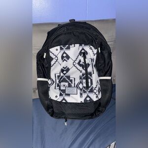 Hooey Black & White Patterned Backpack